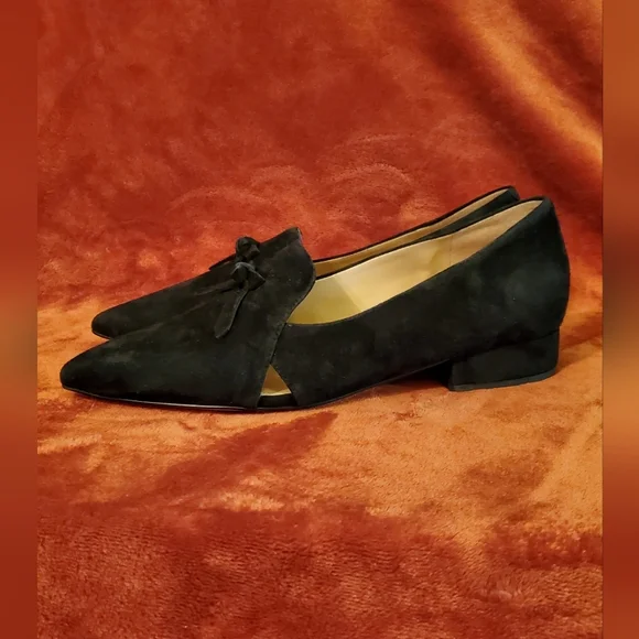 Cole Haan | Shoes | New Cole Haan Black Leather Suede Loafer  display picture 1